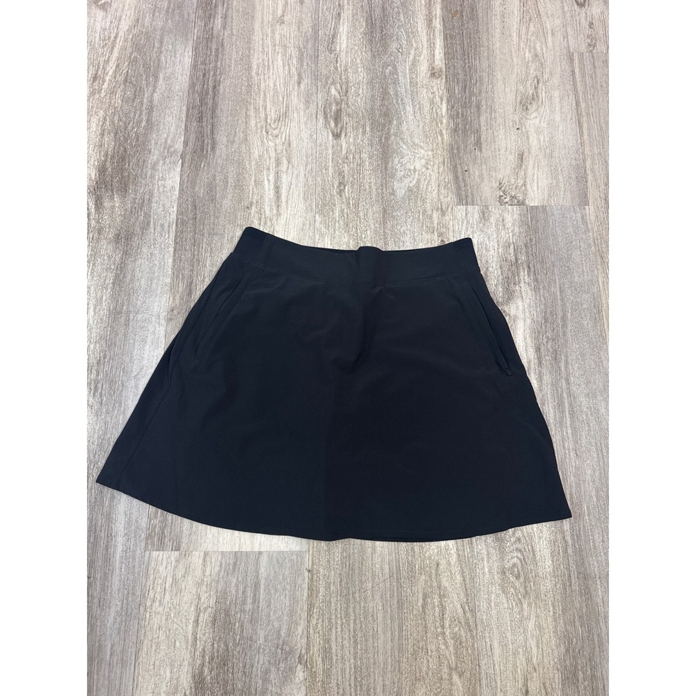 Athleta Ace Skort Black Athletic Golf Tennis Skirt with Pockets Size 8